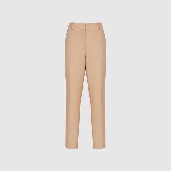 New! REISS Apricot Evelyn Wool Blend Slim Fit Trousers Size 10 - 41290 - Picture 2 of 14